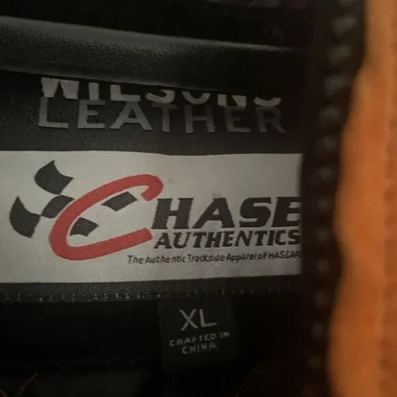 Tony Stewart Wilson Leather Chase Authentics Suede Home Depot Jacket Sz XL NWT - Picture 5 of 7